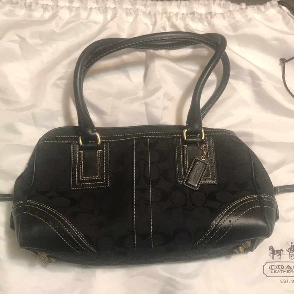 Black Coach shoulder bag